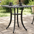 Garden table 53x53x53 cm cast aluminum black