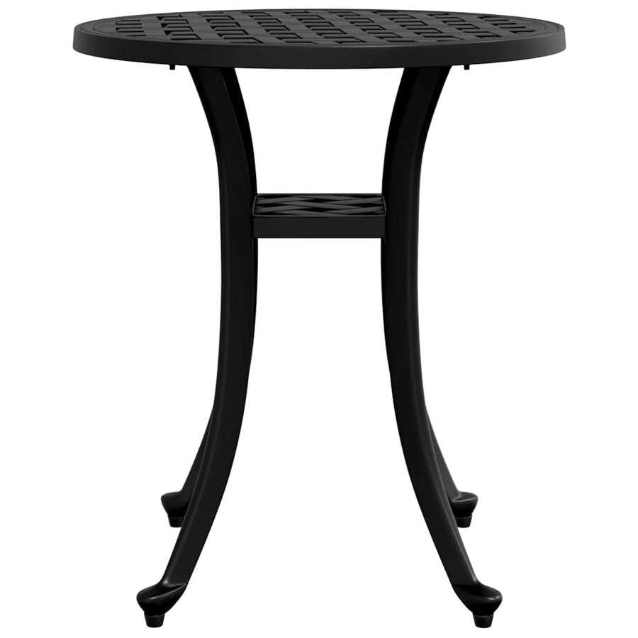 Tuintafel Ø 48X53 Cm Gietaluminium Zwart