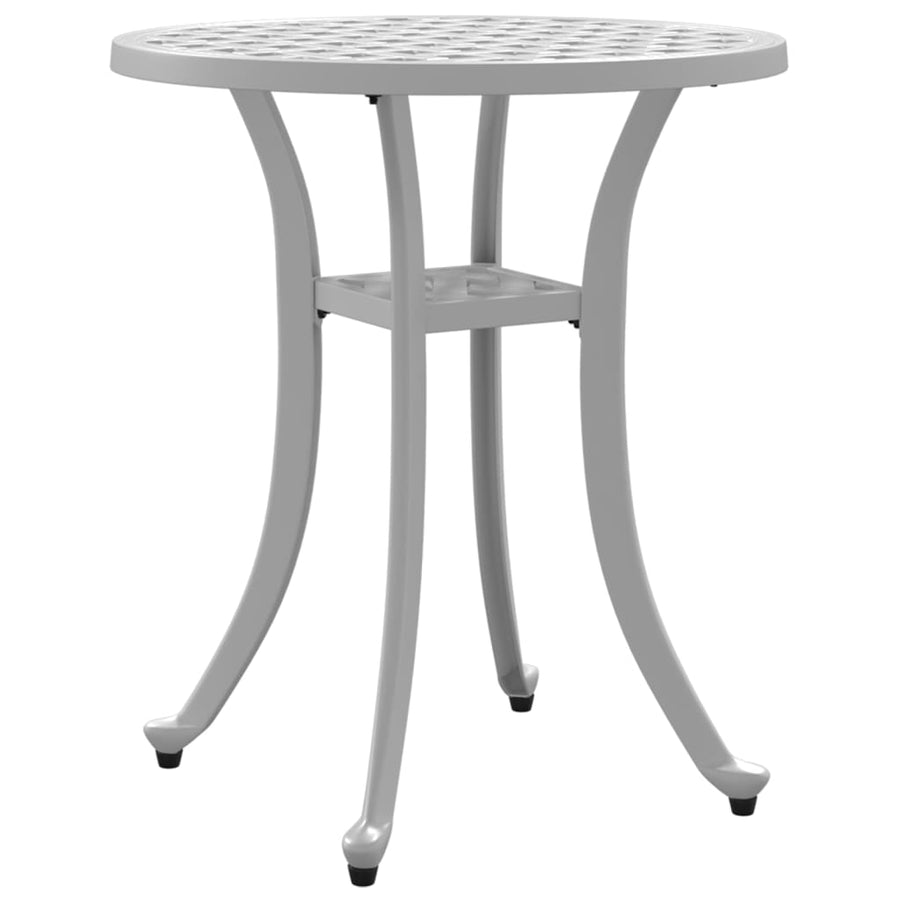 Tuintafel Ø 48X53 Cm Gietaluminium Wit