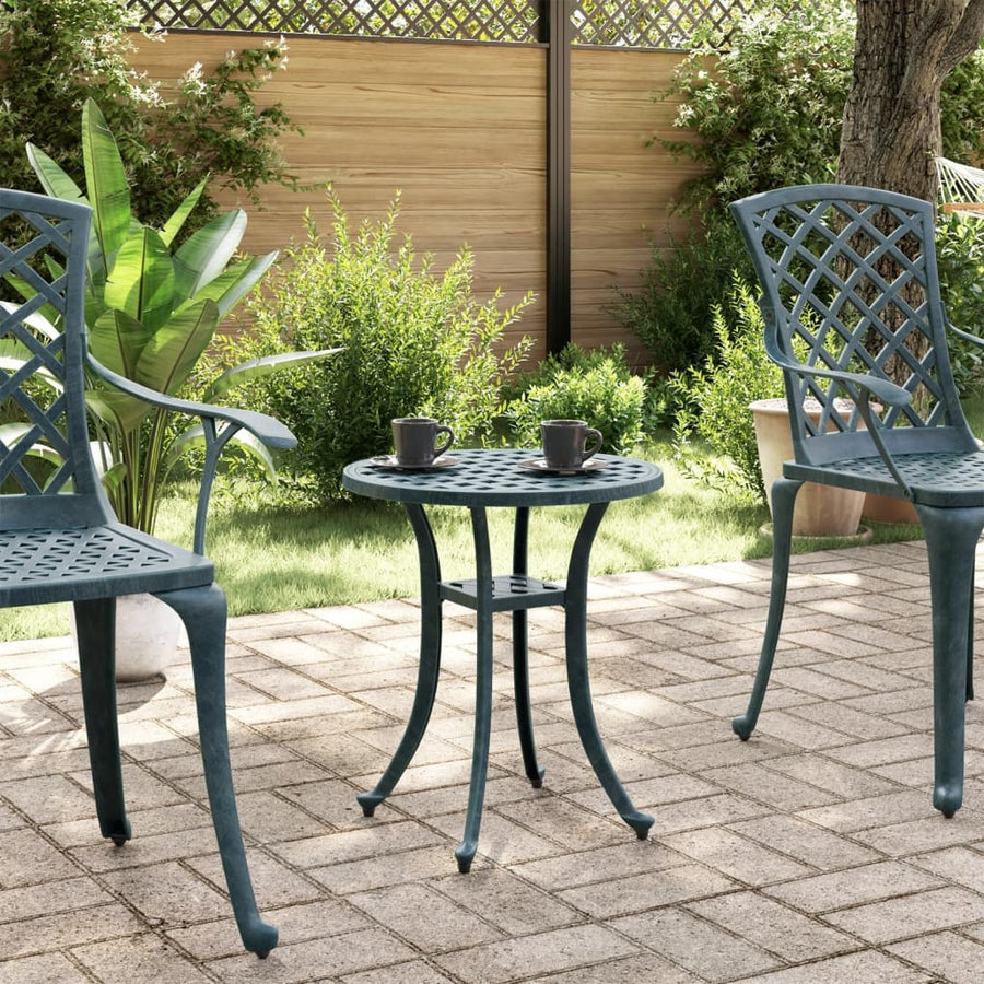 Tuintafel Ø 48X53 Cm Gietaluminium Groen