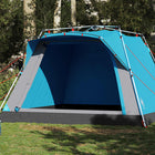 Kampeertent 4 personen blauw 271x269x172 cm