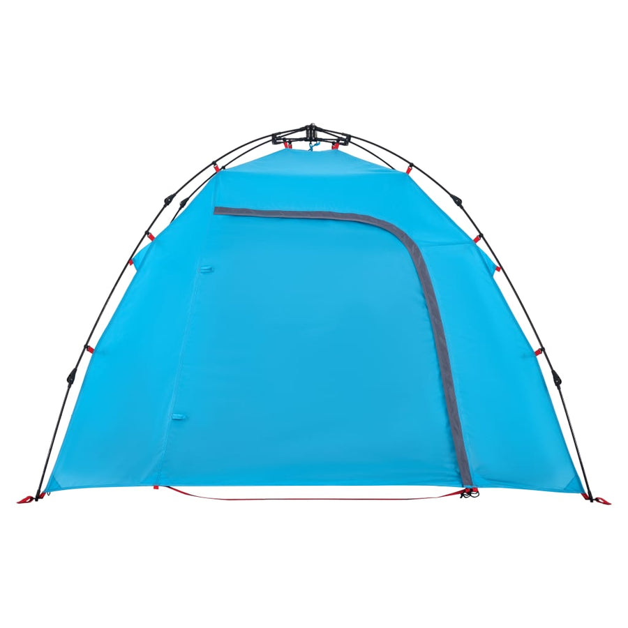Koepeltent 3-persoons snelontgrendeling blauw