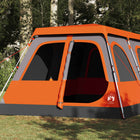 Dome tent 10-person quick release grey and orange