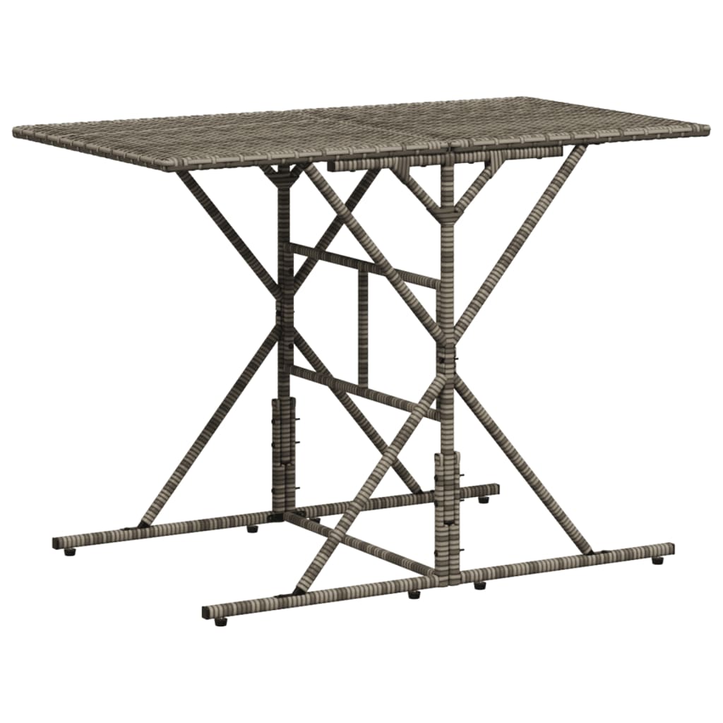 7-delige tuineetset met kussens grijs poly rattan