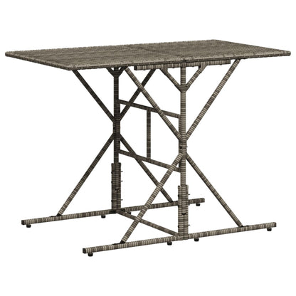 7-delige tuineetset met kussens grijs poly rattan