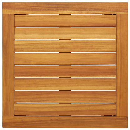 3-Delige Bistroset Poly Rattan En Acaciahout Grijs