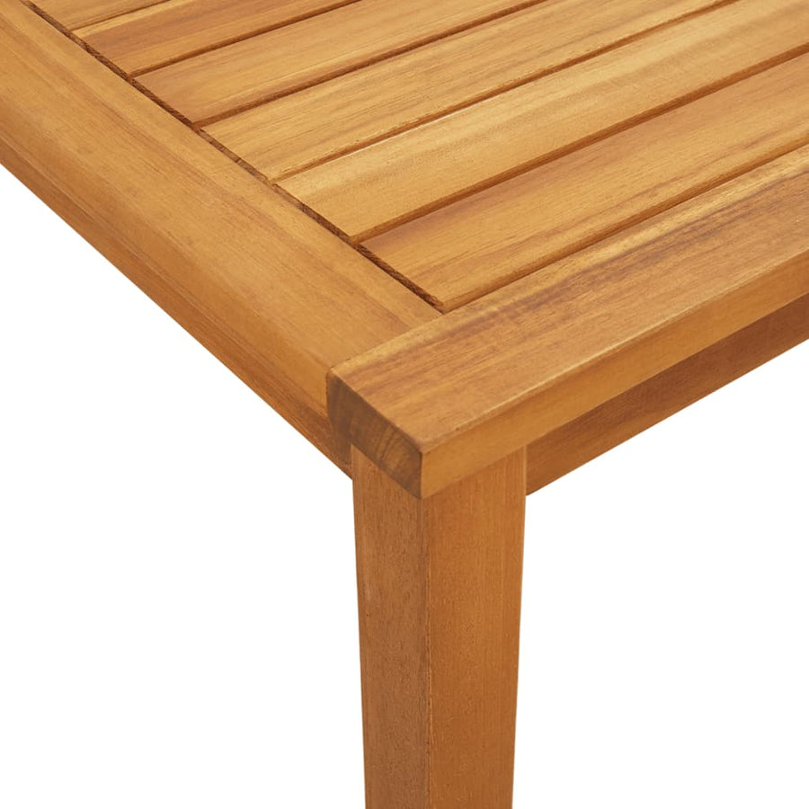 3-Delige Bistroset Poly Rattan En Acaciahout Grijs
