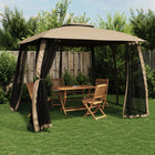 Partytent 293x293 cm staal taupe gaaswanden
