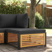Tuinvoetenbank 68x68x30 cm massief acaciahout