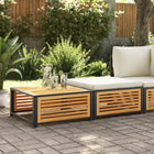 Tuintafel met kruk massief acaciahout 68x68x30 cm