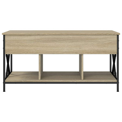 Salontafel 100X55X50 Cm Bewerkt Hout En Metaal Sonoma eiken