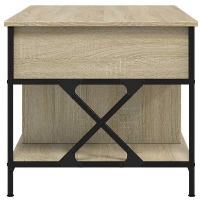 Salontafel 100X55X50 Cm Bewerkt Hout En Metaal Sonoma eiken