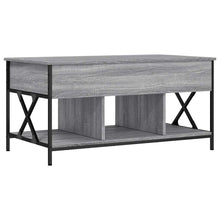 Salontafel 100x55x50 cm bewerkt hout en metaal grijs sonoma
