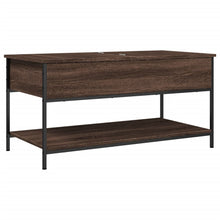 Salontafel 100X50X50 Cm Bewerkt Hout En Metaal Bruineikenkleur