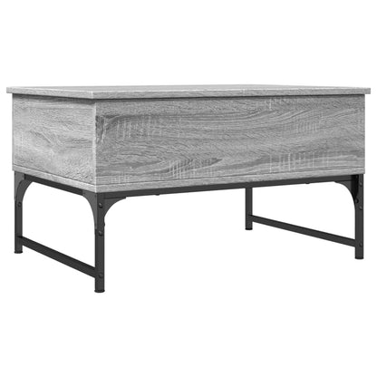 Salontafel 70X50X40 Cm Bewerkt Hout En Metaal Grijs Sonoma