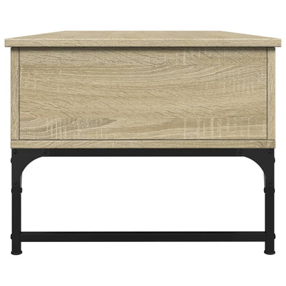 Salontafel 100X50X40 Cm Bewerkt Hout En Metaal Sonoma Eiken