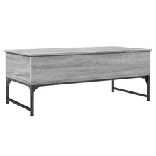 Salontafel 100X50X40 Cm Bewerkt Hout En Metaal Grijs Sonoma