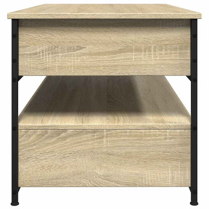 Salontafel 85X50X50 Cm Bewerkt Hout En Metaal Kleur Sonoma eiken 85 cm