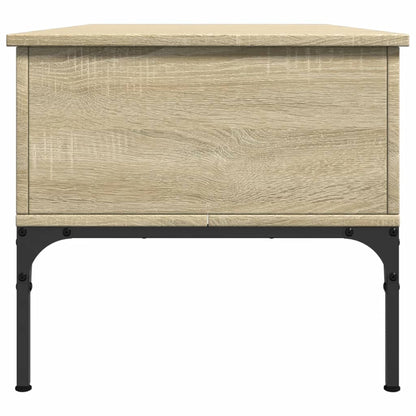 Salontafel 100X50X45 Cm Bewerkt Hout En Metaal Sonoma Eiken