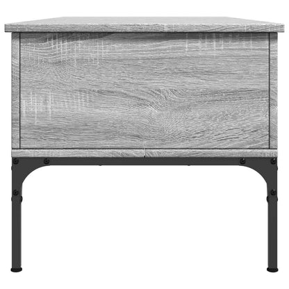 Salontafel 100X50X45 Cm Bewerkt Hout En Metaal Grijs Sonoma