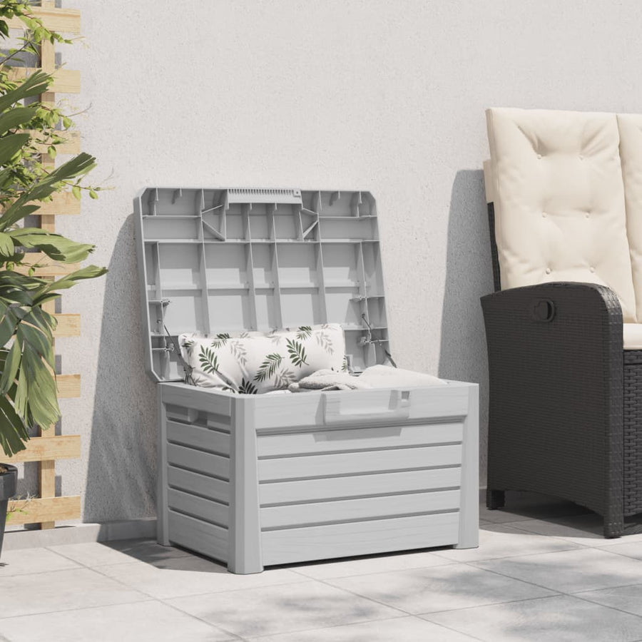 Kussenbox 73x50,5x46,5 cm polypropeen grijs