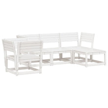 5-Delige Loungeset Massief Grenenhout Wit Nee
