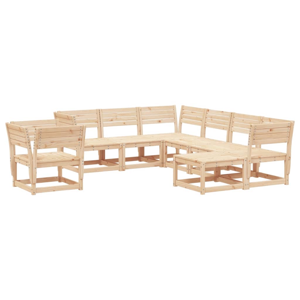 8-Delige Loungeset Massief Grenenhout