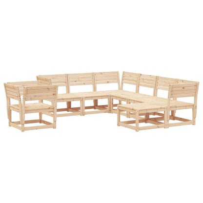 8-Delige Loungeset Massief Grenenhout