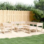 Loungeset 8-delig massief grenenhout