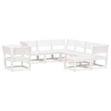 8-Delige Loungeset Massief Grenenhout Wit