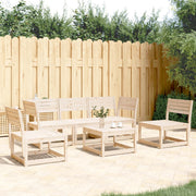 Loungeset 5-delig massief grenenhout