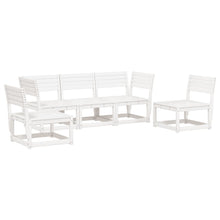 5-Delige Loungeset Massief Grenenhout Wit Nee