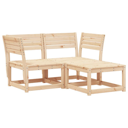 3-Delige Loungeset Massief Grenenhout
