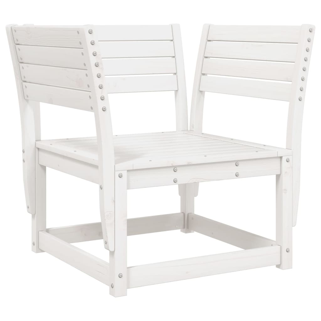 5-Delige Loungeset Massief Grenenhout Wit