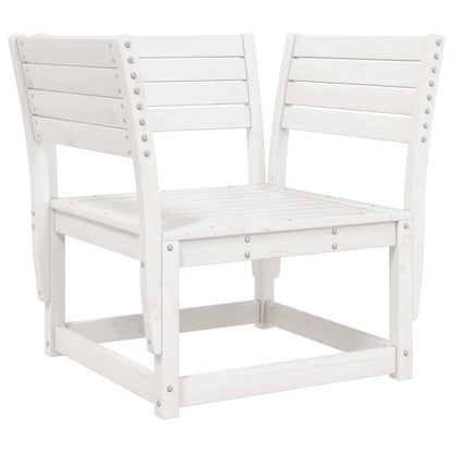 5-Delige Loungeset Massief Grenenhout Wit