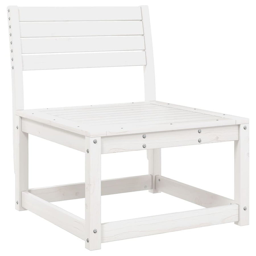 5-Delige Loungeset Massief Grenenhout Wit