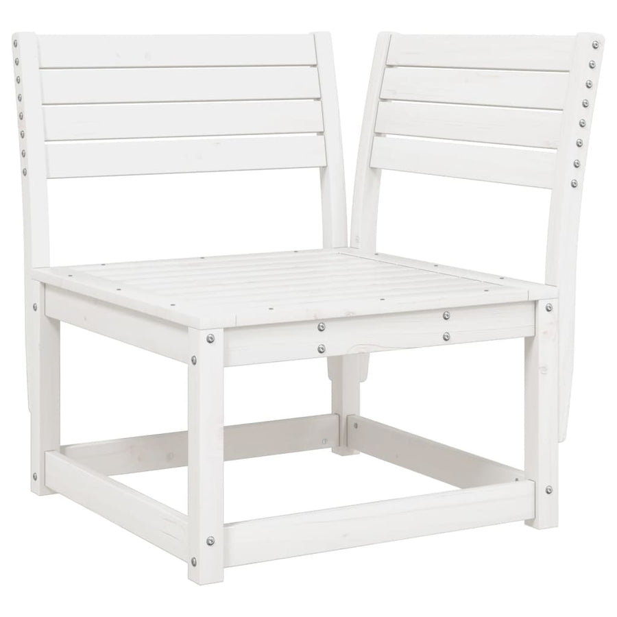 5-Delige Loungeset Massief Grenenhout Wit