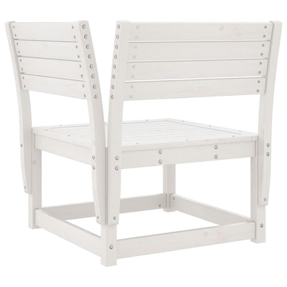 5-Delige Loungeset Massief Grenenhout Wit