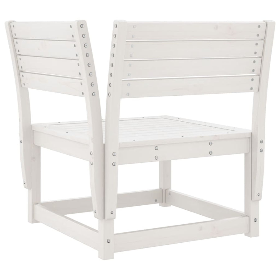 5-Delige Loungeset Massief Grenenhout Wit