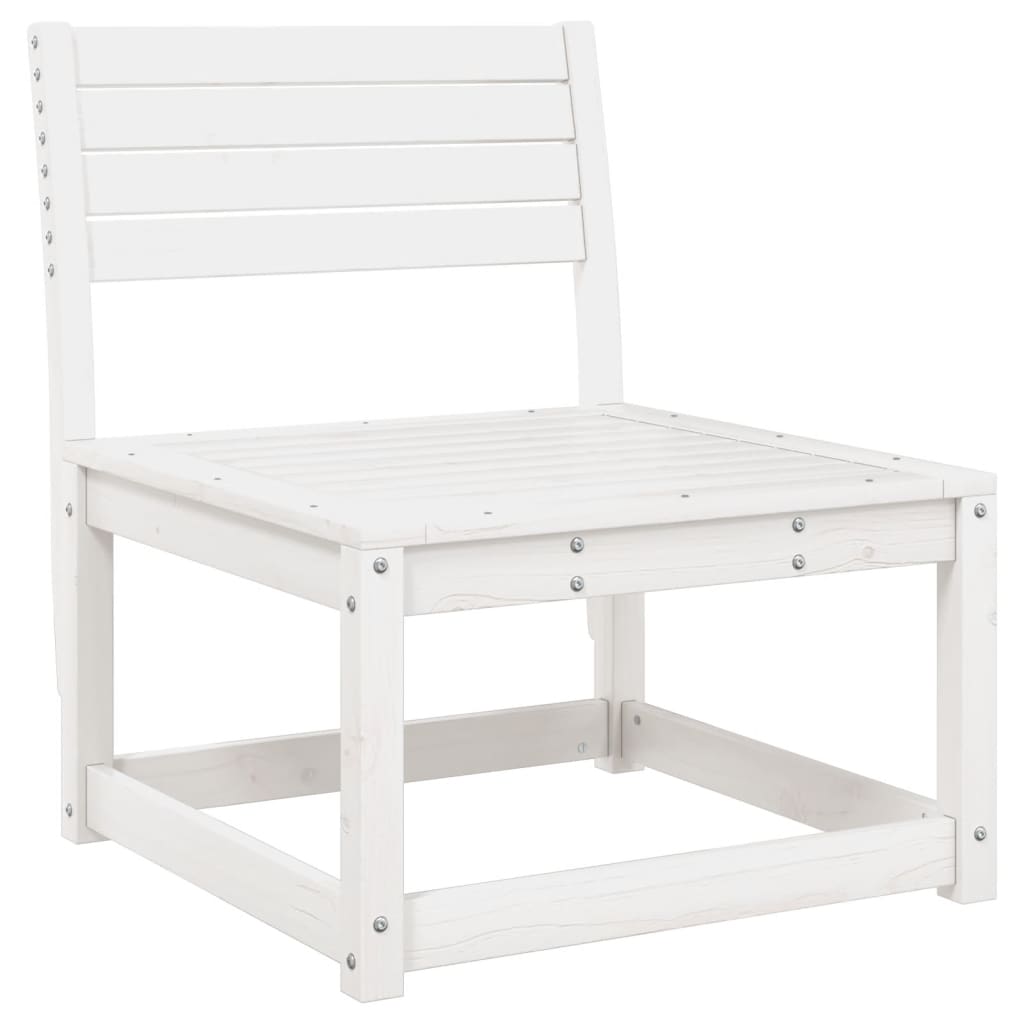 6-Delige Loungeset Massief Grenenhout Wit