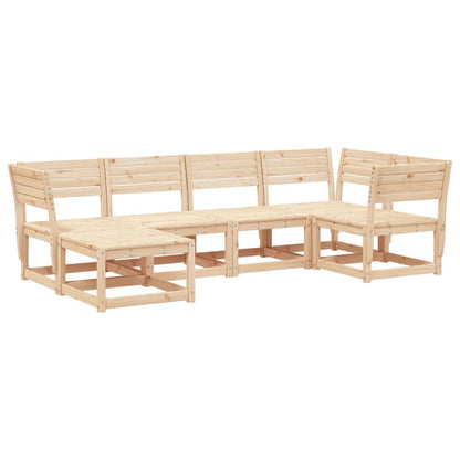 6-Delige Loungeset Massief Grenenhout