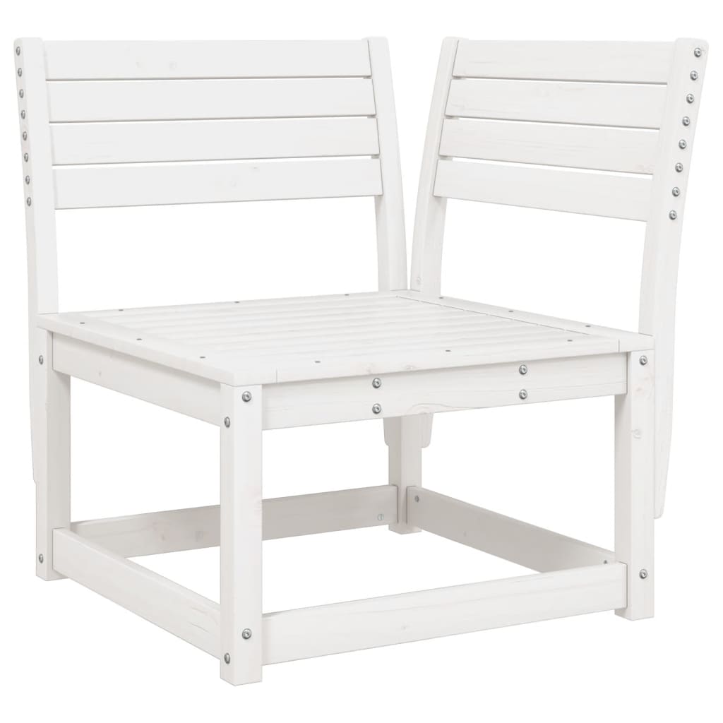 6-Delige Loungeset Massief Grenenhout Wit