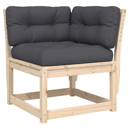6-Delige Loungeset Met Kussens Massief Grenenhout