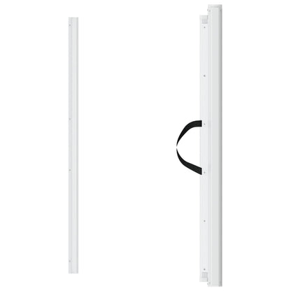 Huisdierenhek Uittrekbaar 82,5X125 Cm Wit