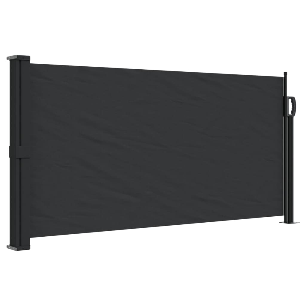 Windscherm Uittrekbaar 100X300 Cm Zwart Goud