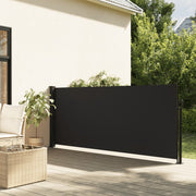 Windscherm uittrekbaar 100x300 cm zwart goud