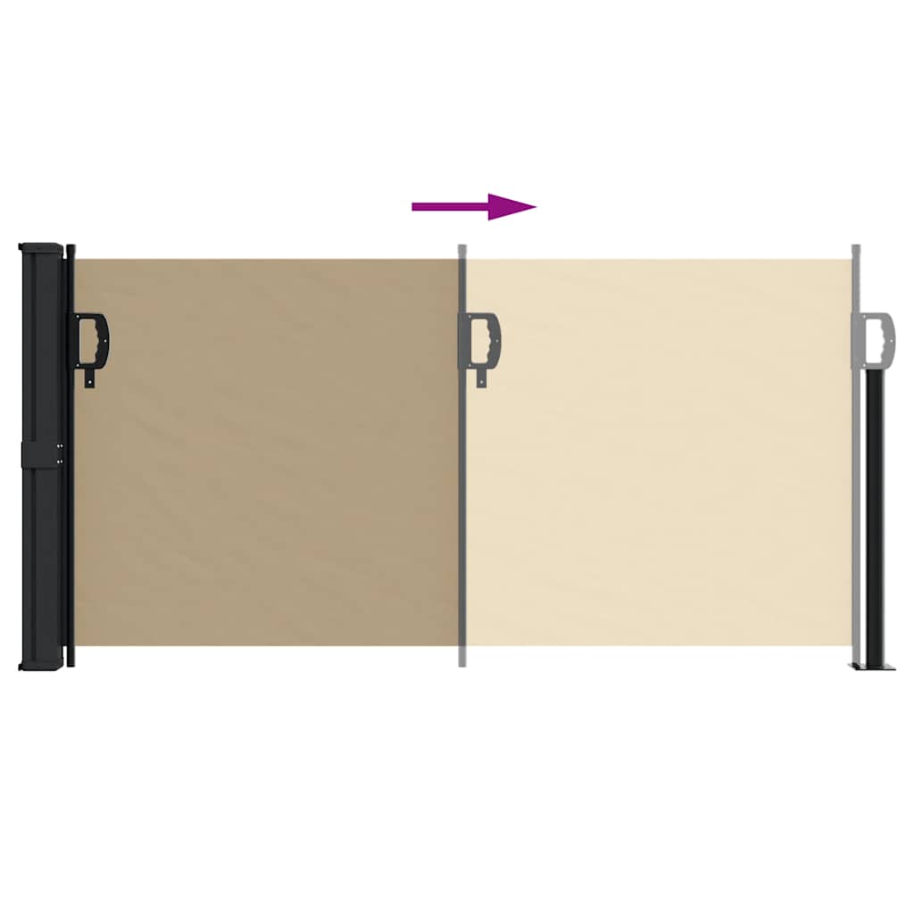 Windscherm Uittrekbaar Beige 100 x 300 cm