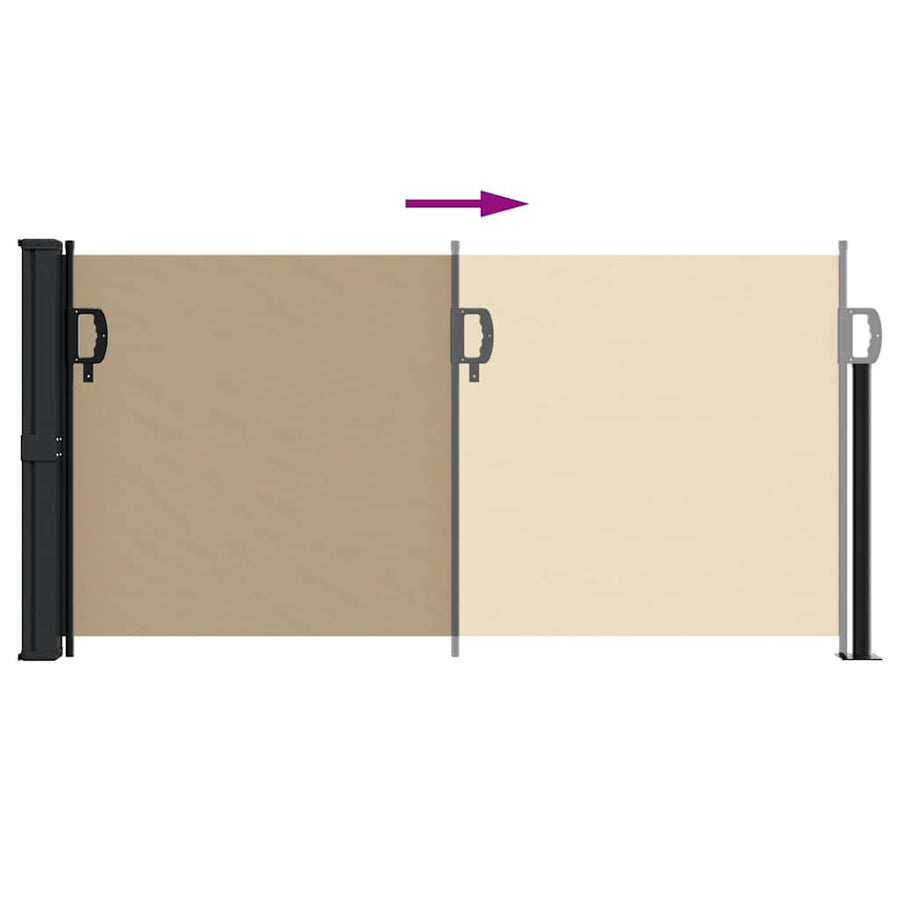 Windscherm Uittrekbaar Beige 100 x 300 cm