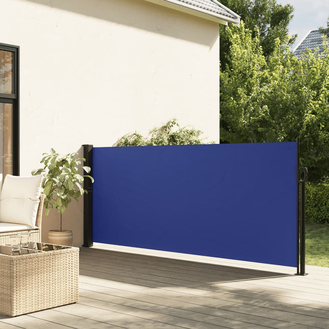 Windscherm Uittrekbaar 120X300 Cm Blauw