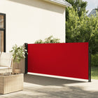 Windscherm Uittrekbaar 120X300 Cm Rood